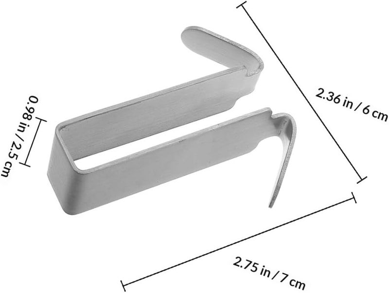 Stainless Steel Double Sided Adhesive Towel Hook No Drilling Door Hanger for Bathroom Kitchen - Image 2